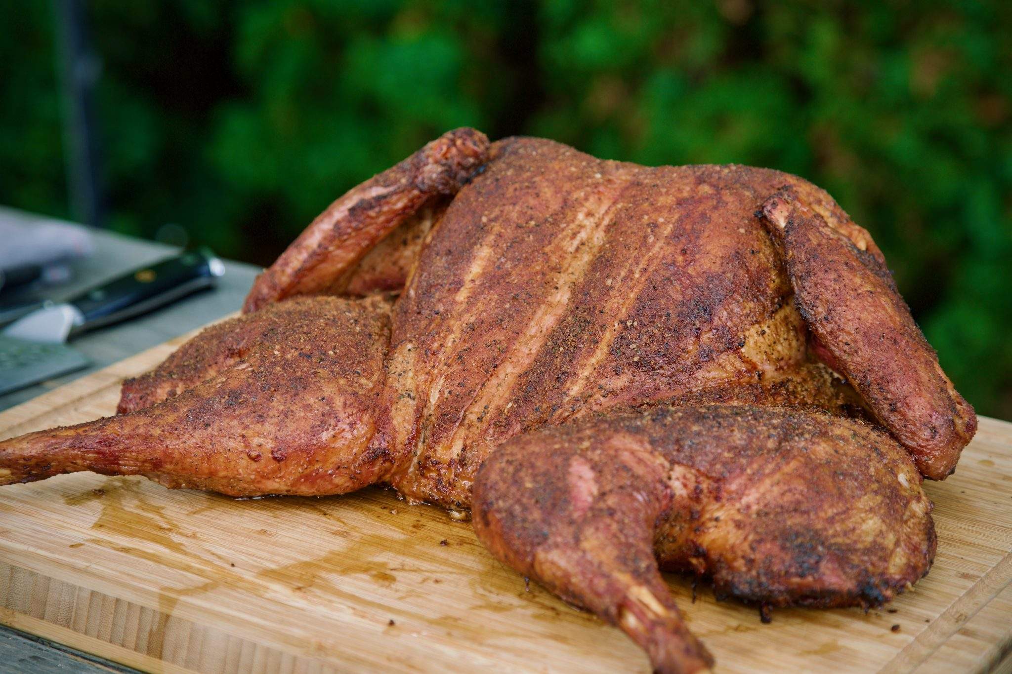 Smoked Spatchcock Turkey On A Pellet Grill Postal Barbecue