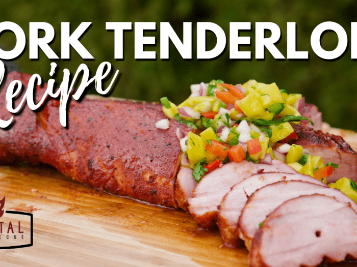 Smoked Pork Tenderloin Recipe with Mango Salsa